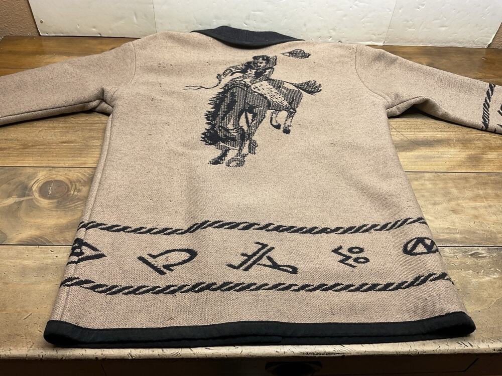 VTG Pendleton Knockabouts Womens Wool Western Toggle Coat Size Large FLAW